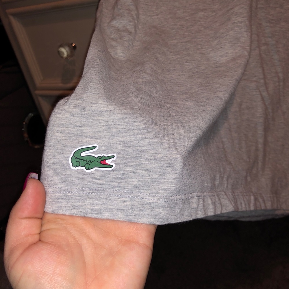 Gray Lacoste T-shirt